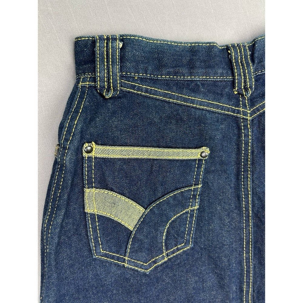 John Sullivan Women's 24 Waist Pioneer Wear Denim Vintage Skirt Cute‎ Pockets - Picture 10 of 10